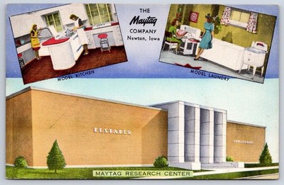 Maytag Research Center Model Kitchen Laundry Appliances 1940s