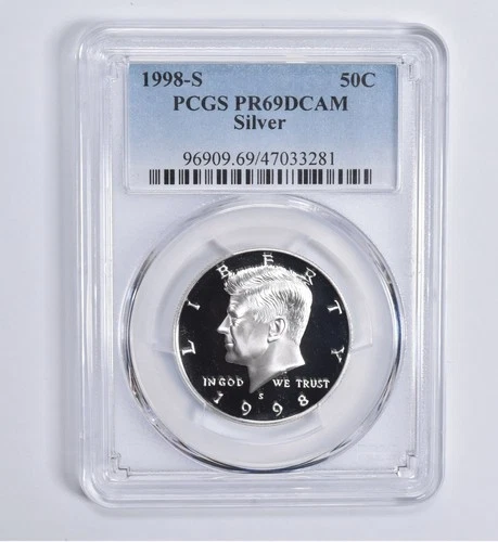 PR69 DCAM 1998-S Silver Kennedy Half Dollar PCGS Blue Lbl *0729