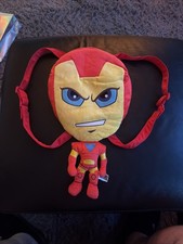 Plush Iron Man Backpack Marvel Posh Paws 2012 Collectable