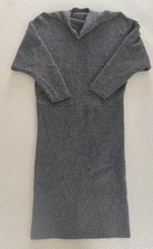 BROCHU WALKER CLEDE SWEATER DRESS WOMENS SZ 10 MEDIUM SPRING GREY SEE DETAIL