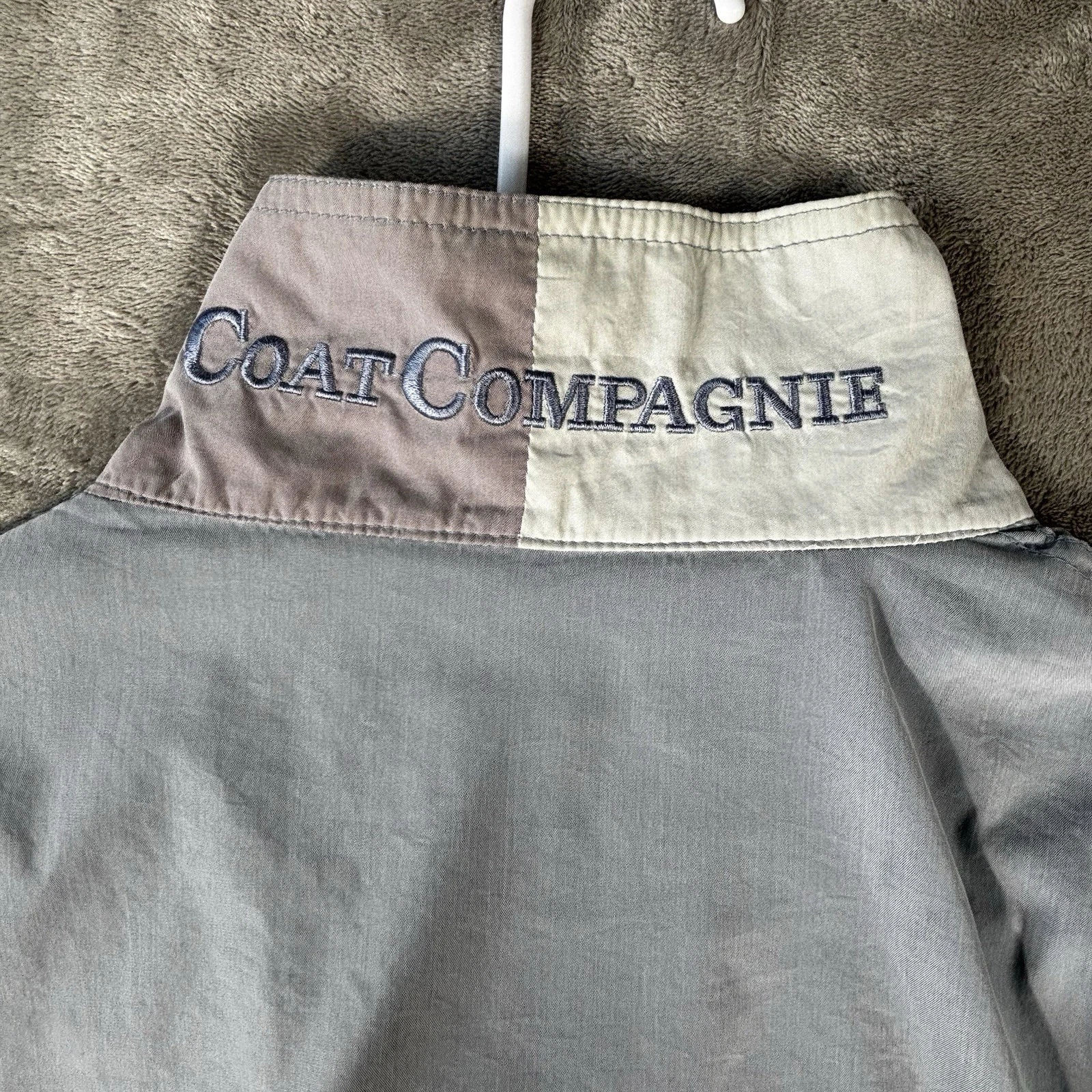 VTG COAT Compagnie Bomber Jacket Womans Size Large 46 light blue - product detail image 9