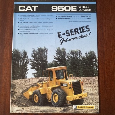 Caterpillar ''950E'' Radlader Schaufel Prospekt Prospekt 1987