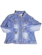 Christopher & Banks Women's Denim Jacket Size XL