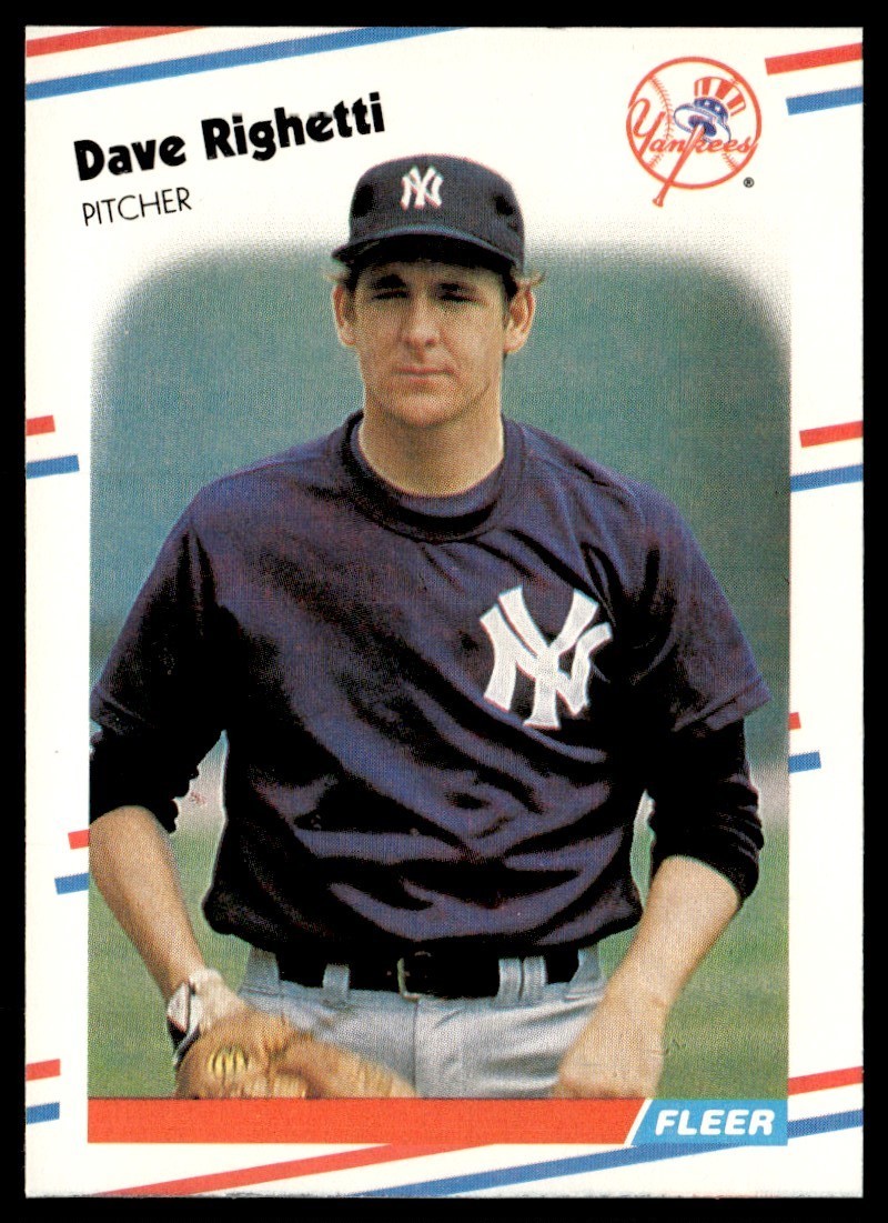 1988 Fleer Dave Righetti New York Yankees #220