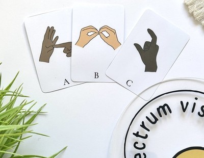 BSL Alphabet A4 Display Karten Lernressourcen