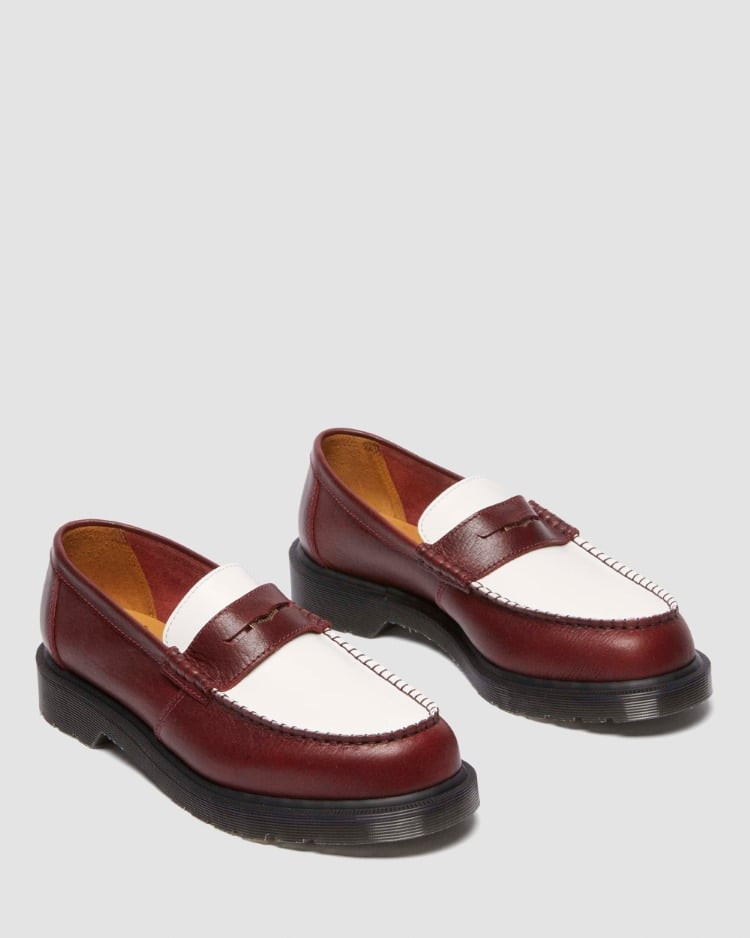 Dr.Martens Penton Burgundy White Brown 40635600 Men's Size image 2