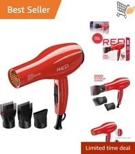 Detangler Dryer Plus Ceramic Hair Dryer 2000W 3 Attachments for Styling and D...