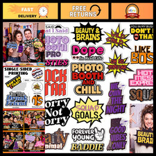 24 Pcs Fun Photo Booth Props Set - Perfect for Parties, Events Business Use