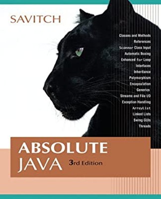 Absolute Java Compact Disc Walter Savitch