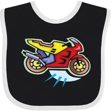 Inktastic Crotch Rocket Motorcycle Baby Bib Bike Biker Clothing Infant