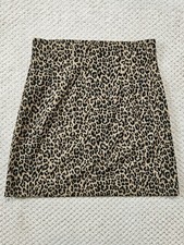 Marks & Spencer M&S Leopard Print A-Line Skirt Size UK 12 Regular