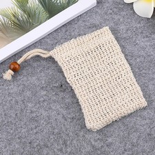 4PCS Soap Mesh Pouch Linen Soap Saver Bubble Net Exfoliating Mesh for Bath