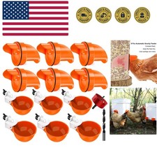 Chicken Feeder No Waste Automatic Poultry Feeder Ports Kit Chicken Feeders an...
