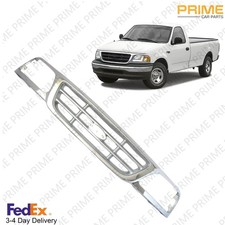 Grille Wpaintable Insert Chrome Shell Fit For 1999-2004 Ford F-150 F250