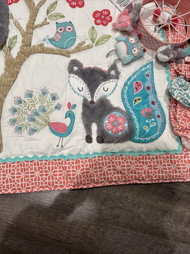 10 Piezas Boutique Guardería Cuna Ropa de Cama “Fiona” Levtex Edredón Y Volantes Cuna Falda Foto 2 de 4