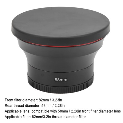 58mm 0.43X Wide Angle Lens Optical Glass Camera Lens With Macro Lens For Land CB