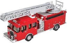 Walthers-Acc Heavy-Duty Fire Dept. Ladder Truck - HO Scale Model Railroad