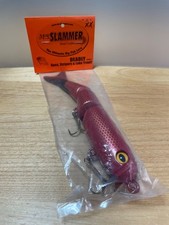 MS Slammer XX Md 9inch # RED swimbait Topwater wakebait surface wood lure NEW