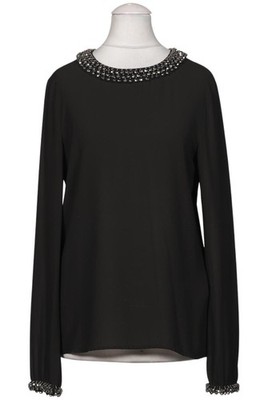 Hallhuber Bluse Damen Oberteil Hemd Hemdbluse Gr. EU 34 Schwarz #dhf8s51