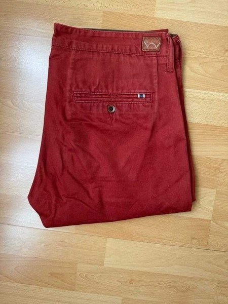 Men Edwin Trousers Red 34