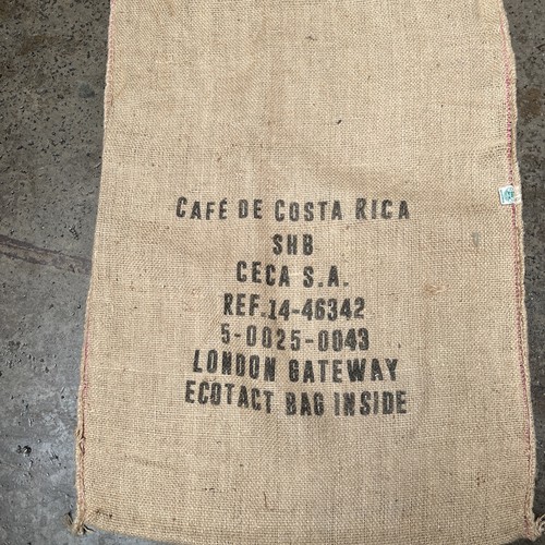 Very Cute Fine Weave Costa Rican Sloth Coffee Sack - Great Design ** FREEPOST** - Picture 6 of 7