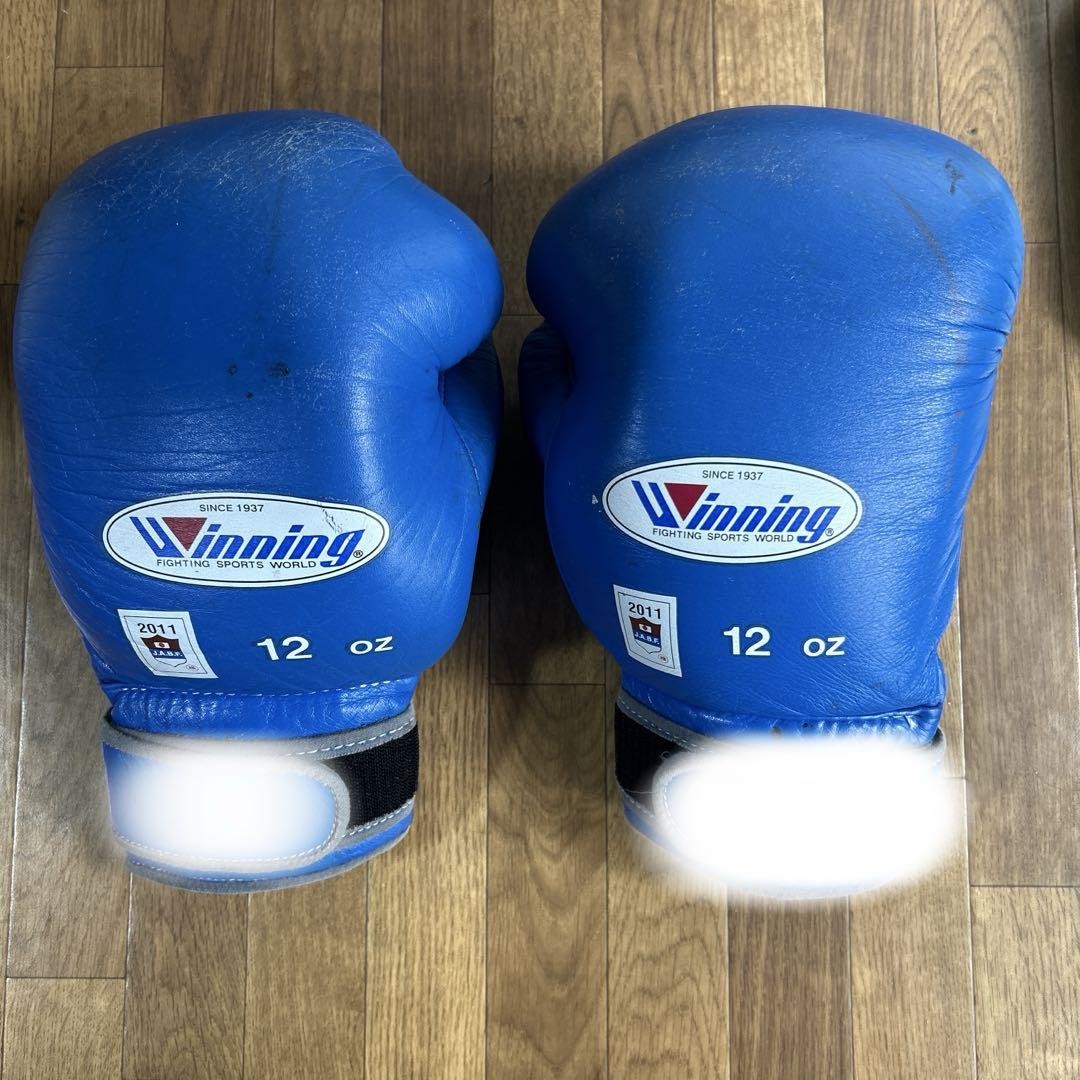 Winning ボクシンググローブ 12 oz 青 2011年 J.A.B.F. Winning Boxing Gloves, 12oz, Blue, 2011, J.A.B.F. | eBay