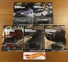 Hot Wheels Fast Furious Minicar Set Of 5