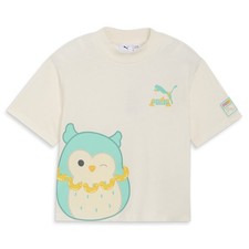 PUMA Squish Winston Graphic Mock Neck Short Sleeve T-Shirt Youth Girls Size L  C