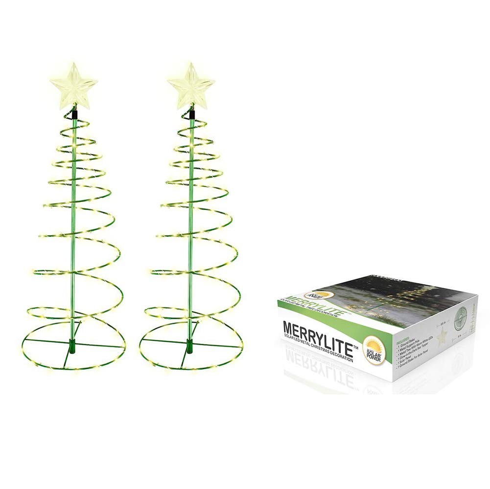 MERRYLITE ОРИГИНАЛЬНАЯ СВЕТОДИОДНАЯ ЛАМПА MERRYLITE SOLAR METAL LED TREE LIGHT 2 ШТУКИ -ТЕПЛЫЙ БЕЛЫЙ 6290₽