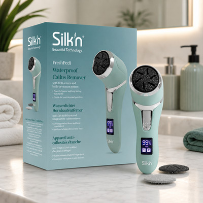 Silk'n FreshPedi Mint   Elektrischer Hornhautentferner mit Absaugsystem