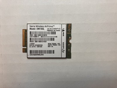753080-005 HP Sierra Wireless EM7355 Qualcomm 4G WWAN Adapter