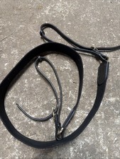 Black Leather Breast Girth kinkade Brass Fittings Full Size