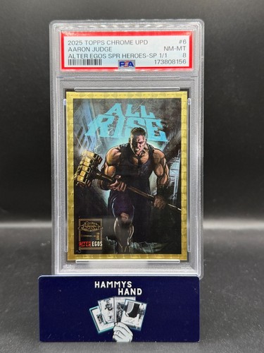 2025 Topps Chrome Aaron Judge Alter Egos Superfractor 1/1 SSP PSA 8!!