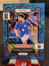 2026 Panini Prizm Monopoly FIFA Warren Zaire-Emery #11 - Blue Wave