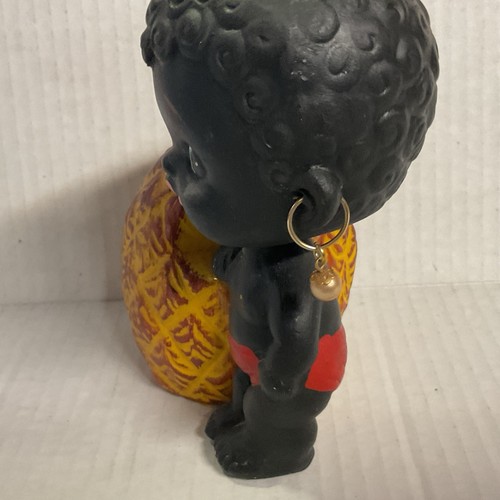 Banco Bobblehead Kenmar Kewpie vintage con piña con pendientes, años 50 - Imagen 5 de 9