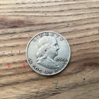 1960-D FRANKLIN 50c HALF DOLLAR 90% SILVER