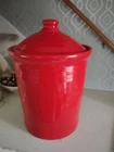 HLC ~ Fiestaware ~ Fiesta ~ Small 1qt. 8.5" Scarlet Canister ~NEW w/o tag