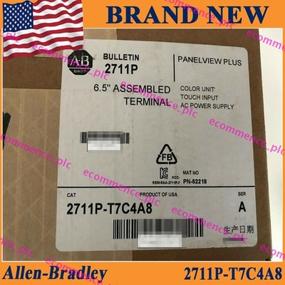 New with Unopened box NEW PLC 2711P-T7C4A8 /A PanelView Plus Free Shipping