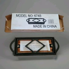 *NEW Vtg. Dagan Fire Starter with Soapstone Cast Iron (DG-674B), Black Camping