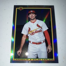 Bowman 2020 1990 Insert Rookie Dylan Carlson #90B-DC Cardinals Baseball silver