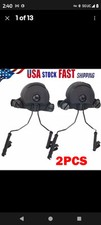  Peltor Comtac2 Headset Rail Adapters Left And Right-Black