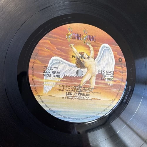 LED ZEPPELIN - PRESENCE - 1ST PRESS Vinyl LP - RATE MATRIX A1 / B1