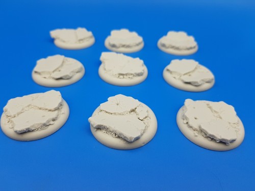 Micro Art Studio 40mm Ruins WIde Lip Round Bases (2) Brand New B00142 - Picture 5 of 6