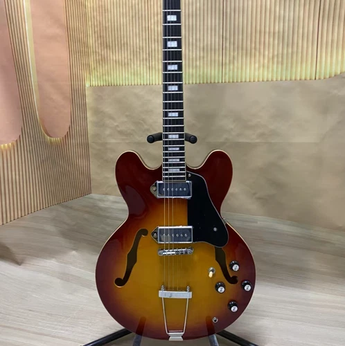 Hot selling ES-335 F-hole Electric Guitar Semi Hollow P90 pick up Discount sales