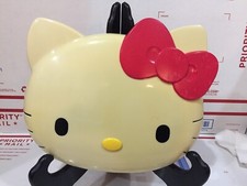 2001 Sanrio Hello Kitty SKATER Plastic Dinner Lunch Food Tray Plate with LID Set
