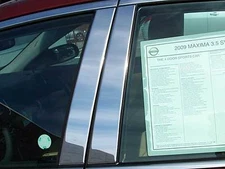 Stainless Chrome Pillar Posts 6PCS QAA Window Trim FOR Nissan Maxima 2009-2015