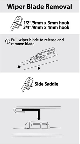 Metal Frame All season Windshield Wiper Blades J-HOOK 21 Inch OEM Quality - Picture 4 of 4