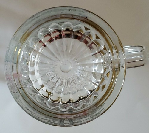 London England Clear Glass Etched Beer Stein Mug Gold Trim Bridge Bus Parliament - Picture 3 of 5