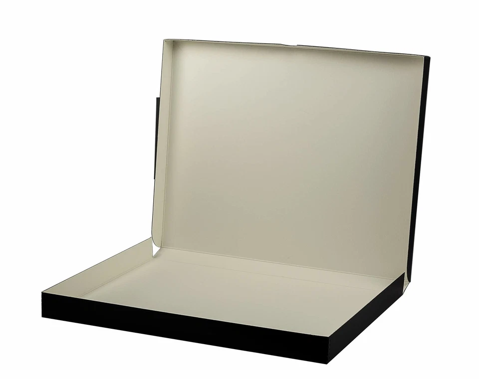 Caja de almacenamiento Lineco Archival Folio borde metálico archivo boxboard sin ácido 16x20x2 Foto 2 de 3