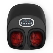 Snailax Shiatsu Foot Massager Machine with Heat,Massage for Pain Relief Black